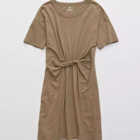 Aerie Knot-front T-Shirt Dress - Picture 2 of 3